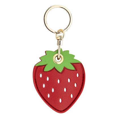 BMCS LIFE Cute Access Card PU Leather Protective Cover Keychain Car Key Ring Bag Pendant