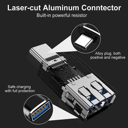 XQ-ZH004 Type-C to USB 3.0 Adapter Data Charging OTG Connector Converter for Mobile Phone Laptop PC