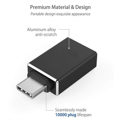 XQ-ZH005 Type C Male to USB 3.0 Female OTG Adapter USB 3.1 Connector USB-C Converter for Macbook