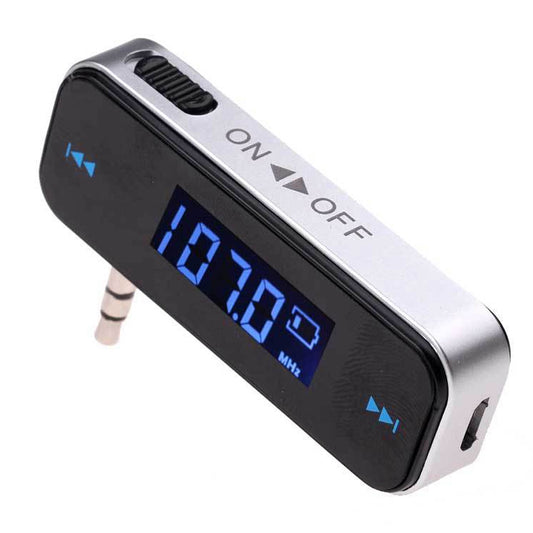 T01 Universal Car FM Transmitter Mobile Phone Audio Transmitter 3.5mm Wireless FM Transmitter with LCD Display