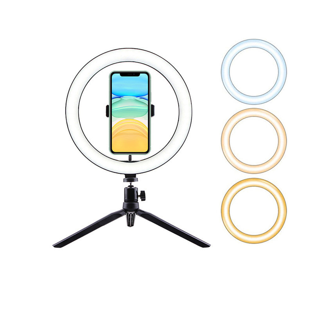 YJRL-10 10-inch LED Ring Light Photography Video Live Studio Fill light with Tripod Bracket