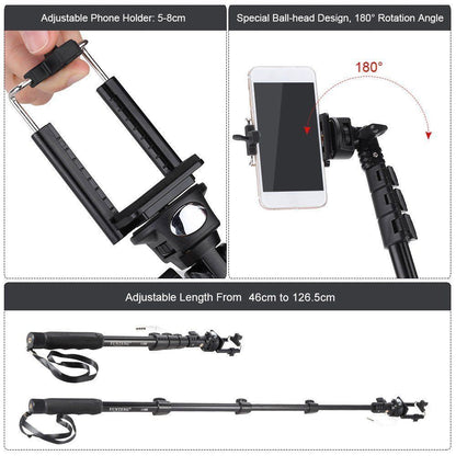 YUNTENG 1188 3.5mm Wired Extendable Selfie Stick Monopod for iOS Android Phone