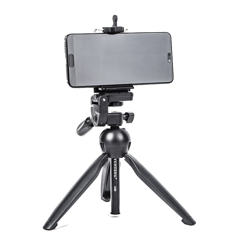 YUNTENG 2280 Multifunction Professional Desktop Mini Tripod for Phone Camera Microphone