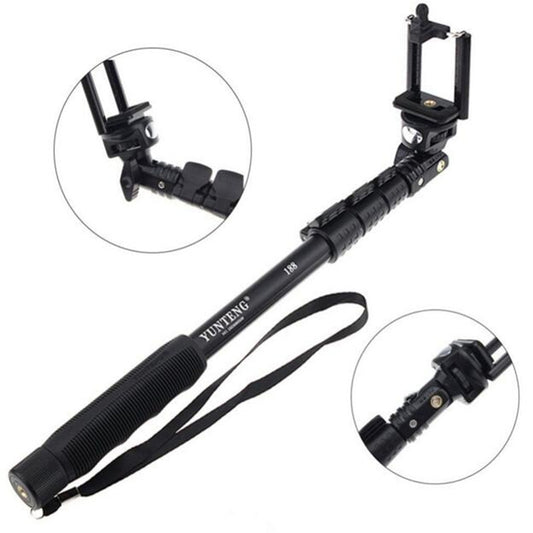 YUNTENG 188 Portable Handheld Extendable Selfie Stick Monopod with Phone Holder