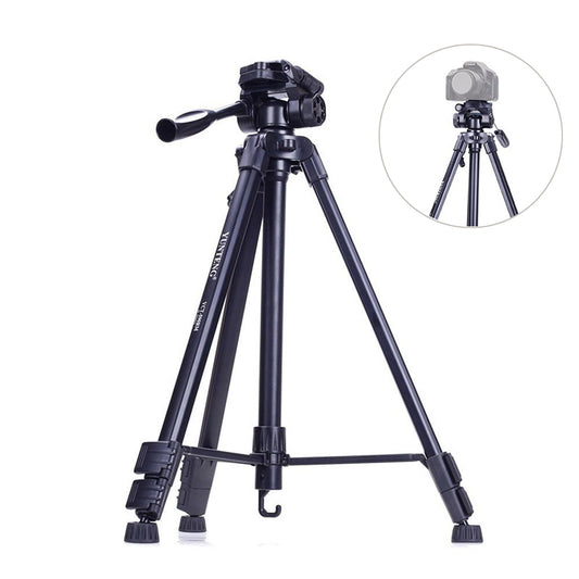 YUNTENG VCT-590 Portable Tripod with Damping Head for Canon Nikon Sony SLR Camera