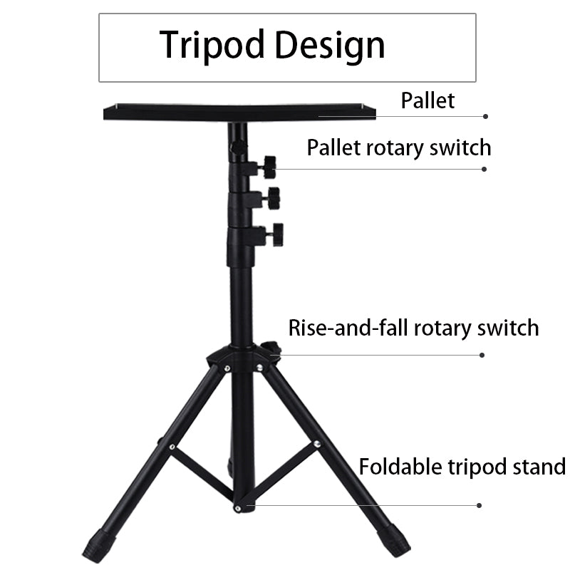 JYX-509 Adjustable Tripod Computer Stand with Plate for Projectors Laptop