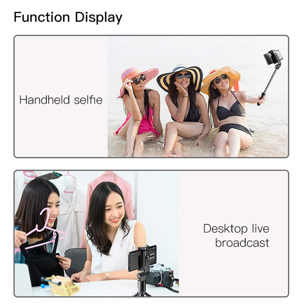 YESIDO SF11 Bluetooth Remote Control Mobile Phone Holder Tripod Extendable Selfie Stick