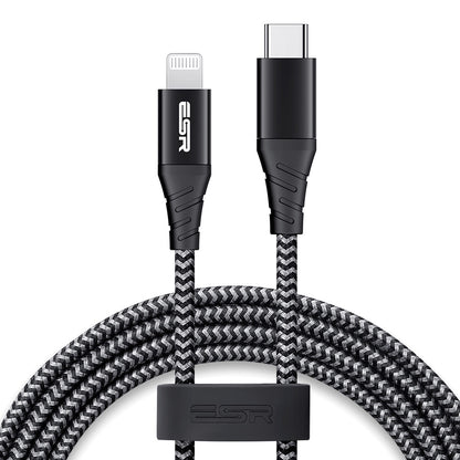 ESR 1m USB-C to Lightning Braided Nylon Cable with MFi Certificate