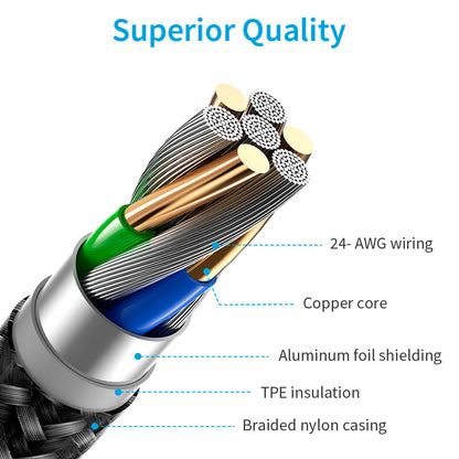 ESR 1m USB-C to Lightning Braided Nylon Cable with MFi Certificate