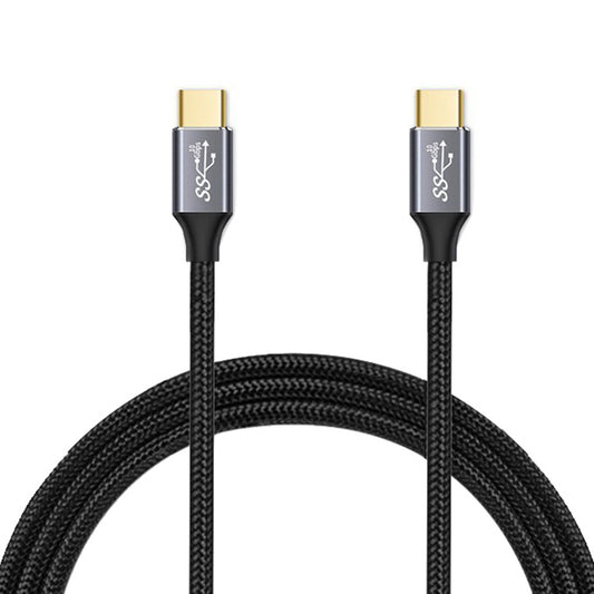 1.5m 100W PD Nylon Braided Type C to Type C Cable USB 3.1 Gen2 10Gbps Full Function USB C Cable (Male to Male)