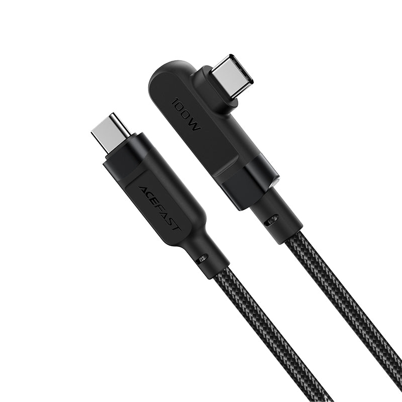 ACEFAST C5-03 USB-C to USB-C 100W 90 Degree Right Angled Aluminum Alloy Charging Data Cable