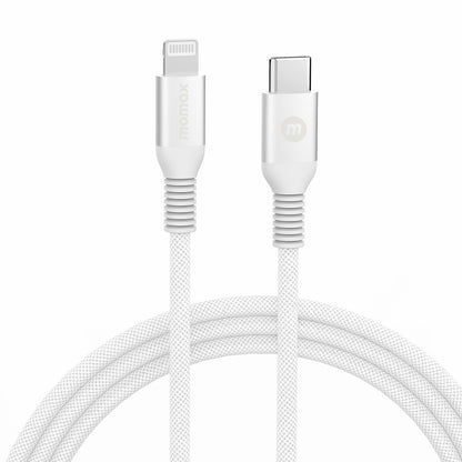 MOMAX Braided Lightning Cable 1.2m PD Fast Charging Cable USB C to Lightning Charging Cord [MFi Certified]