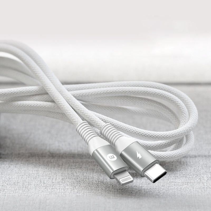 MOMAX Braided Lightning Cable 1.2m PD Fast Charging Cable USB C to Lightning Charging Cord [MFi Certified]