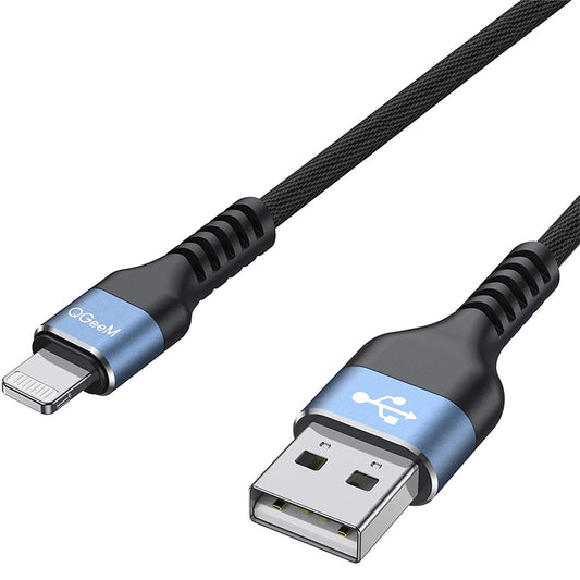 QGEEM QG-CC01 1m Data Transmission Cord USB to Lightning 15W Fast Charging Cable [MFi Certificated]