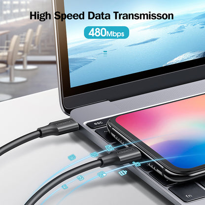 UGREEN 0.5m USB C to Type-C High Speed Data Transmission Cable Support PD 60W QC3.0 Fast Charging