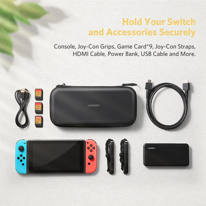 UGREEN Storage Bag for Nintendo Switch Oxford Cloth Anti-drop Portable Case with Carabiner