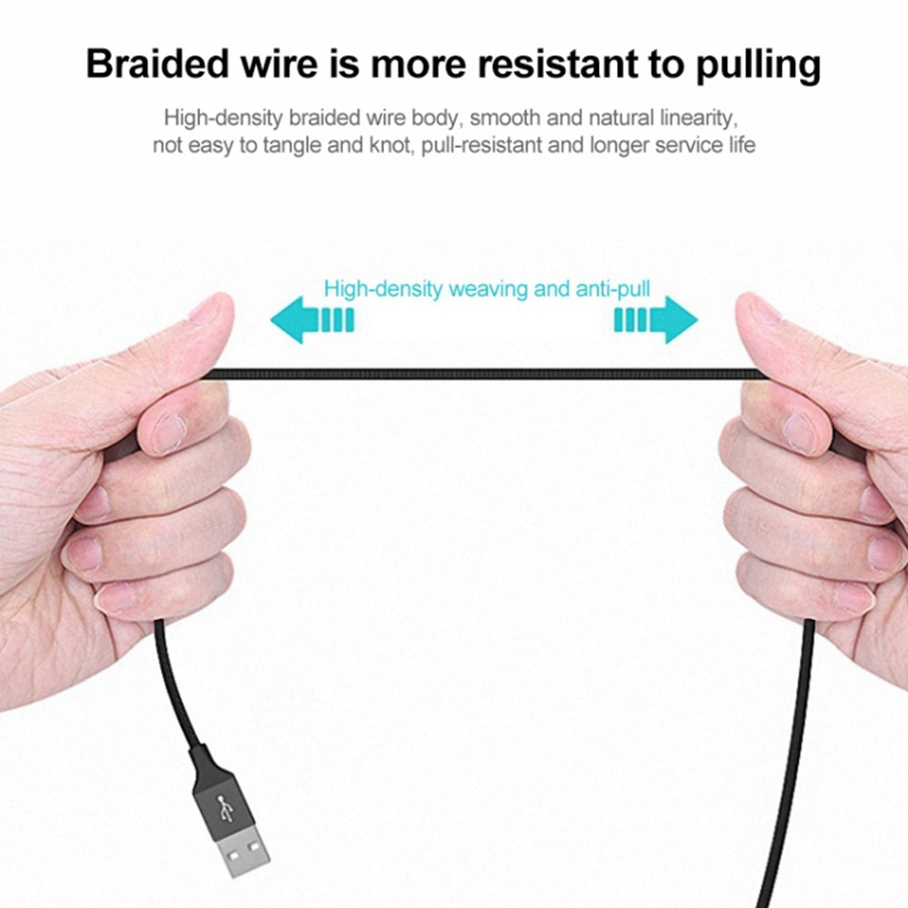 IVON CA52 1m 2.4A Charger Wire USB to Type-C+Micro USB Data Cable