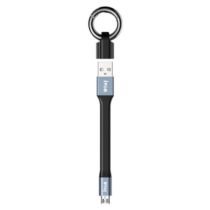 IVON CA90 14.5cm 3.1A USB to Micro USB TPE Data Cable with Keychain