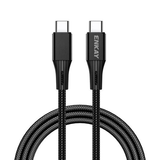 ENKAY HAT PRINCE 2m E-Marker USB C Charge Cable PD 100W 480Mbps Data Transmission Cord 5A Fast Charging Type C Wire