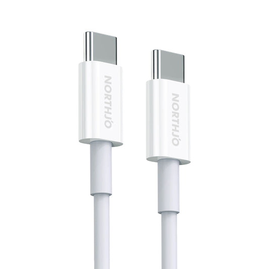 NORTHJO 1m 60W Type C PD Fast Charging Cable 480Mbps Data Transmission Wire for Home and Office