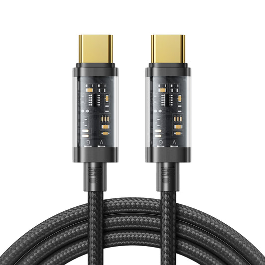 JOYROOM 1.2m PD 100W Fast Charging Cable Type-C Nylon Braided Charge Cord 480Mbps Data Transmission Wire