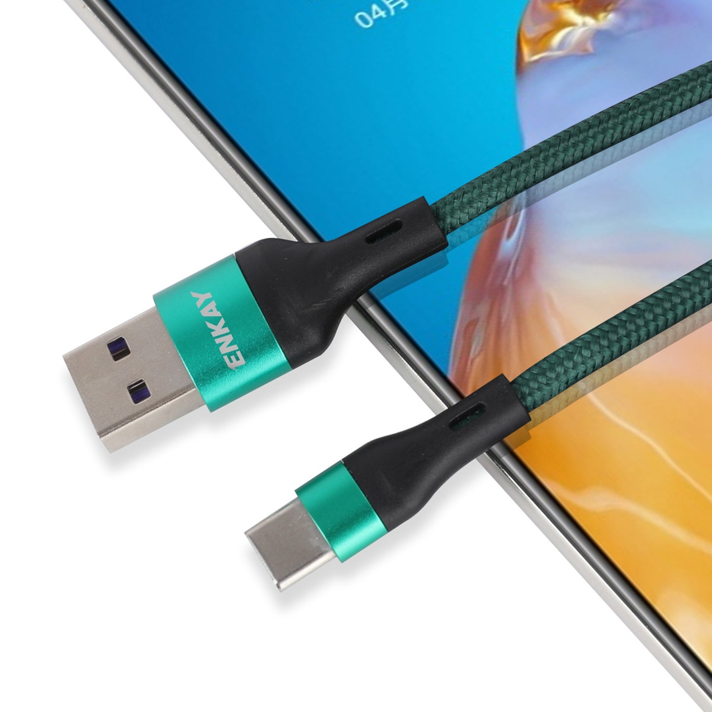 ENKAY ENK-CB119 1m USB 3.0 to Type-C 5A Fast Charging Cable for Huawei/Samsung/Xiaomi