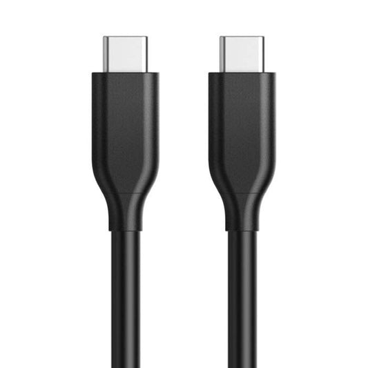 UC-072-BK-1.0M 65W Type-C Male to Type-C Male USB 2.0 Fast Charging Cable PVC Data Cord