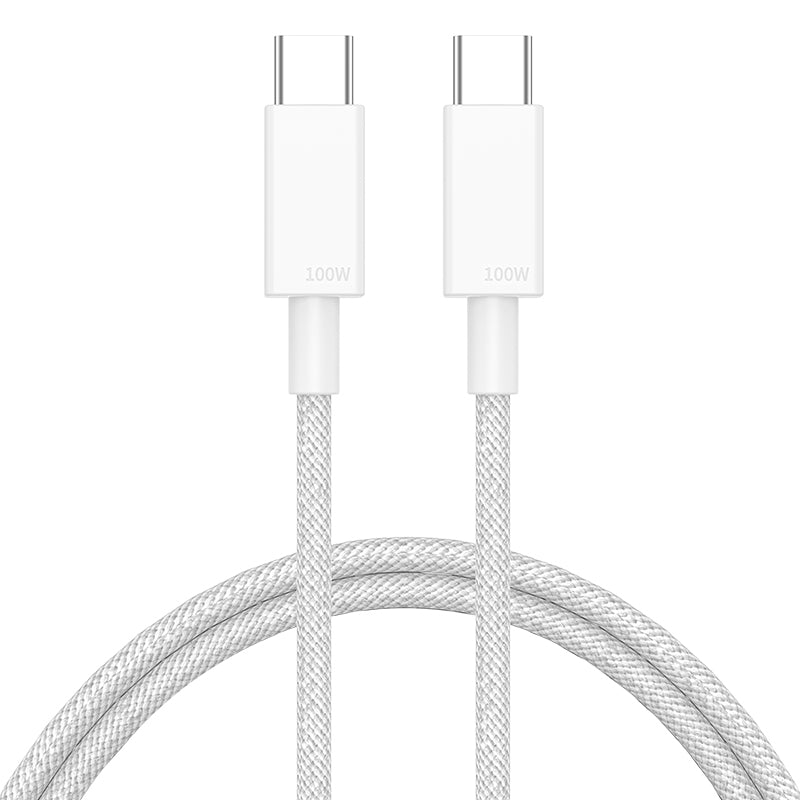 1m Cell Phone Cable Tear-resistant PD 100W Type C Fast Charging Wire for Tablet and Laptop