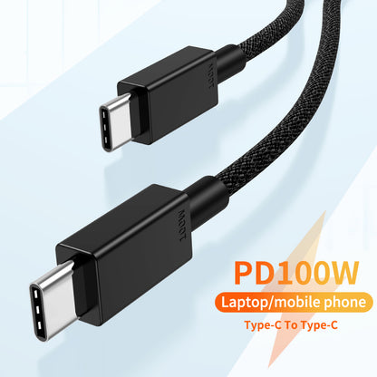 1m Cell Phone Cable Tear-resistant PD 100W Type C Fast Charging Wire for Tablet and Laptop