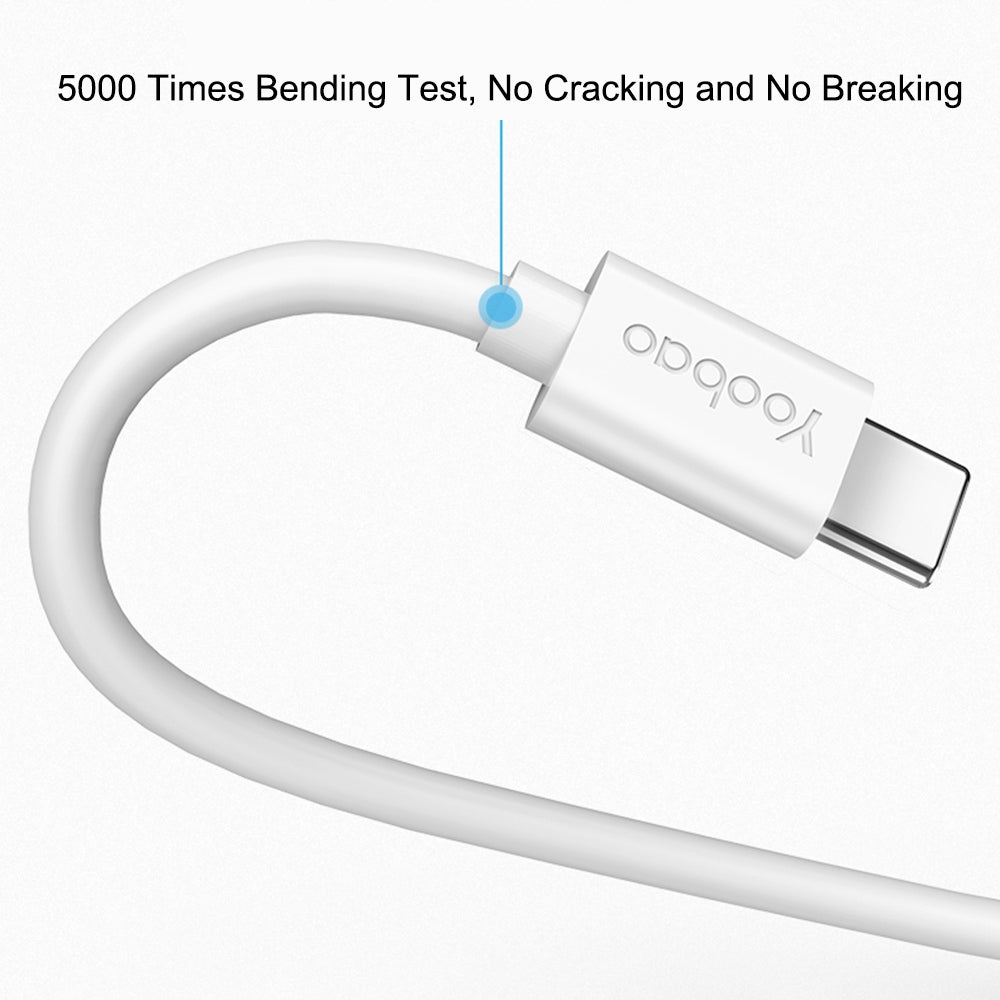 YOOBAO YB-401C 1.2m 5A High Current Fast Charging Data Cable USB-A to Type-C TPE Round Wire