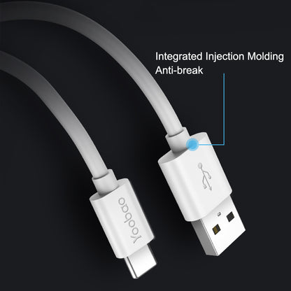 YOOBAO YB-401C 1.2m 5A High Current Fast Charging Data Cable USB-A to Type-C TPE Round Wire