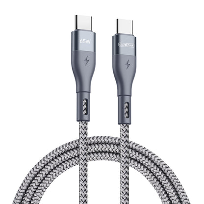 DUZZONA A2 PD 65W Data Cable USB C to USB-C Fast Charging Cable 100cm Nylon Braided Charging Cord for Samsung Huawei Xiaomi