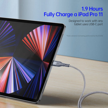 DUZZONA A2 PD 65W Data Cable USB C to USB-C Fast Charging Cable 100cm Nylon Braided Charging Cord for Samsung Huawei Xiaomi