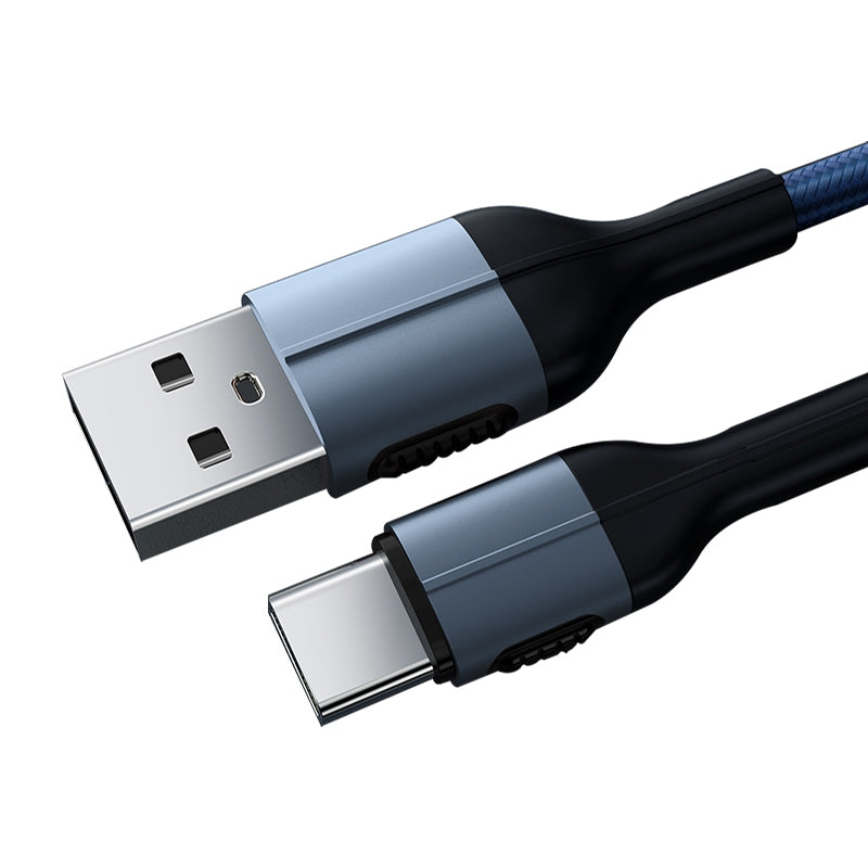 XUNDD 1m PD 20W USB-A to Type-C Braided Cable for Fast Charging and Data Transfer