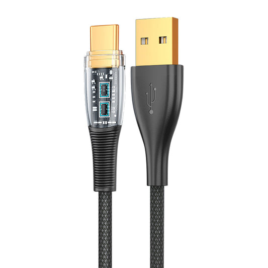 1.2m Nylon Braided 480Mbps Data Sync Cable USB to Type C Charging Cord 100W Fast Charge Line