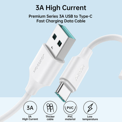 JOYROOM S-UC027A92 2m Premium Series USB-A to Type-C 3A Fast Charging Cable Support Data Transfer