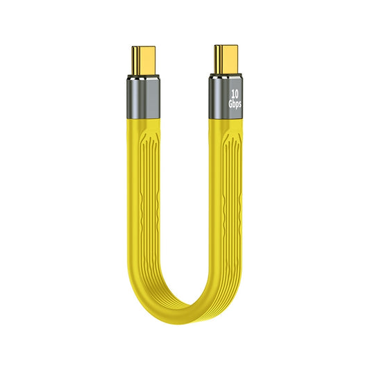 PD 100W Fast Charging 10Gbps Type-C to Type-C FPC Soft Data Cable, Cable Length: 13.8cm