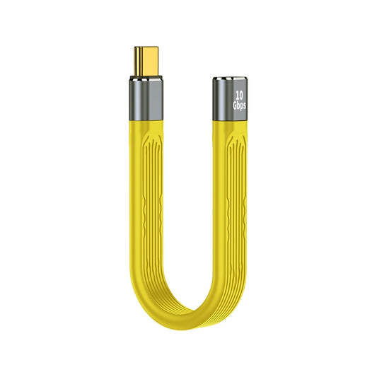 Type-C Female to Male PD 100W Fast Charging 10Gbps FPC Soft Data Cable, Cable Length: 13.8cm