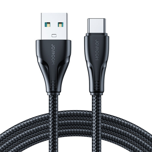 JOYROOM S-UC027A11 Surpass Series 1.2m USB to Type-C 3A Fast Charging Cable Nylon Braided 480Mbps Data Transmission Line Phone Charge Cord