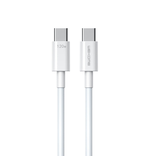 WEKOME Origin Series C-C WDC-175 1.2m 120W Super Fast Charging Cable Type-C to Type-C 480Mbps Data Cord