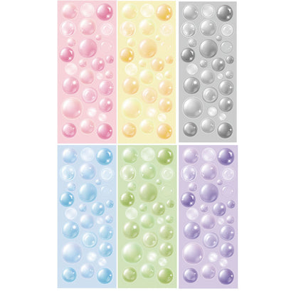 1 Sheet Cute Laser Bubble Decals Stationery Scrapbook Album Cellphone DIY Decorative Sticker