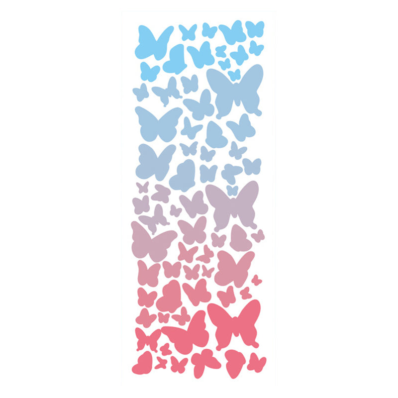 1 Sheet Laser Glitter Cute Gradient Butterfly Decal Scrapbook Album Cellphone DIY Decorative Sticker