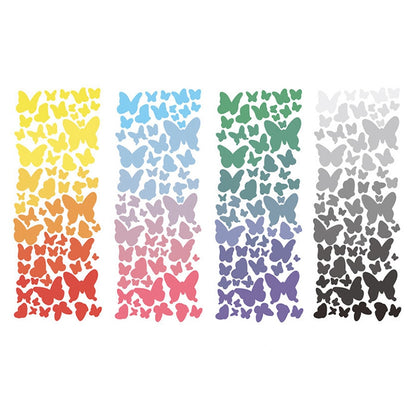 1 Sheet Laser Glitter Cute Gradient Butterfly Decal Scrapbook Album Cellphone DIY Decorative Sticker