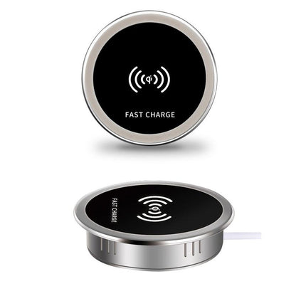 15W Embedded Desktop Wireless Charger Table Charging Pad