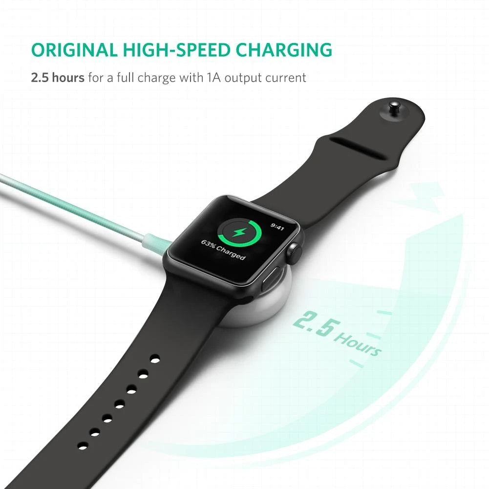 UGREEN 50518 Portable MFi Certification Smart Watch Magnetic Wireless Charger for Apple Watch