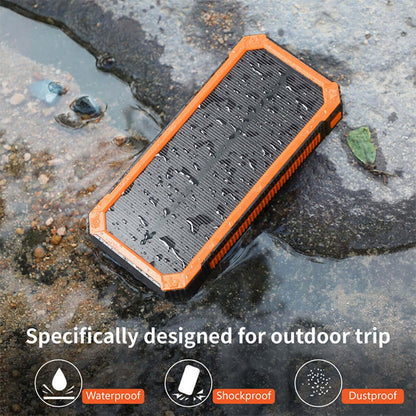 MSL-888K PD18W Bidirectional Fast Charger 20000mAh Outdoor Solar Power Bank Portable Charger External Battery Pack with Flashlight for Camping, Night Riding