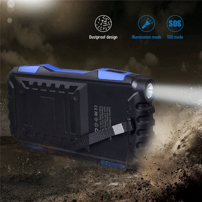 TS-819 Outdoor Solar Power Bank 20000mAh Camping Portable Charger External Battery Pack with LED Flashlight