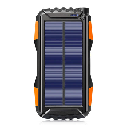 TS-819 Outdoor Solar Power Bank 20000mAh Camping Portable Charger External Battery Pack with LED Flashlight