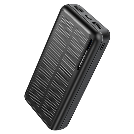 YD-818P Solar Power Bank 20000mAh Portable Charger with 2 USB Output+1 Type C Port