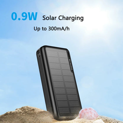 YD-818P Solar Power Bank 20000mAh Portable Charger with 2 USB Output+1 Type C Port